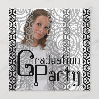 Photo Insert Graduation Party Motif Invitation