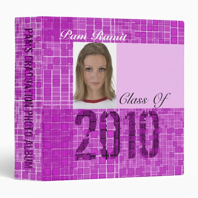Photo Insert Graduation Photo Album 3 Binder (Front/Spine)