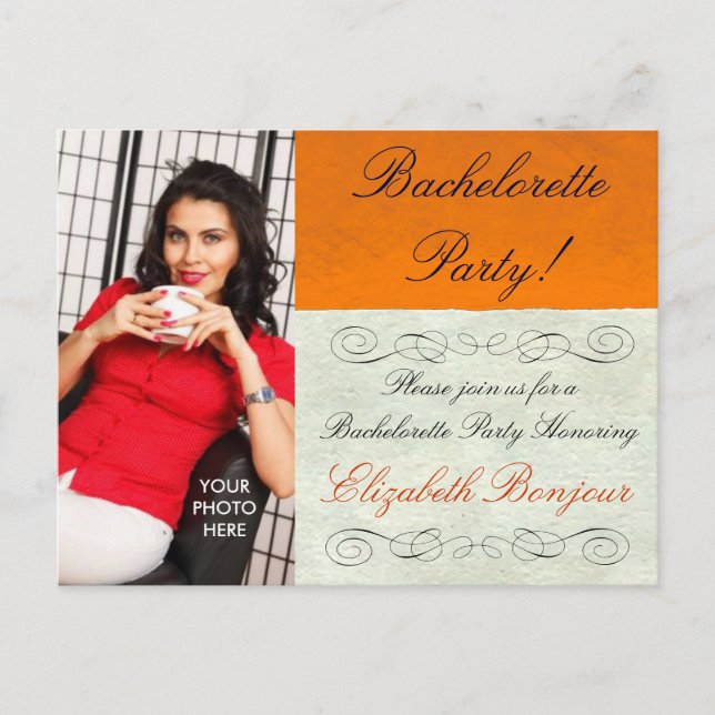 PHOTO INSERT ~ Postcard Invitation (Front)