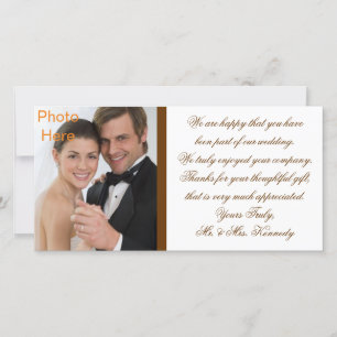 Photo Inserts Cards - Wedding Thank You