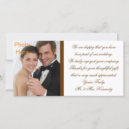 Photo Inserts Cards _ Wedding Thank You