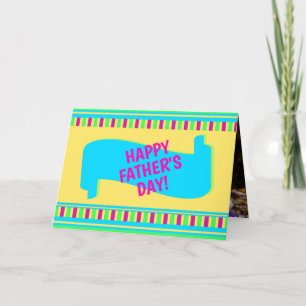 Photo Inside Cute Personalized Fathers Day Card