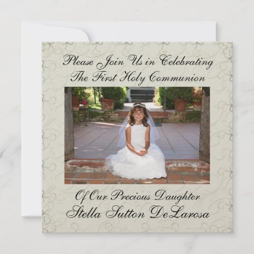 Photo Invitation _ First Holy Communion