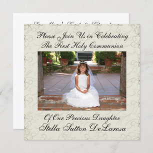 Photo Invitation - First Holy Communion Invitation