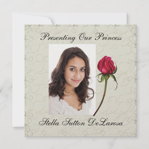 Photo Invitation _ Princess Wedding Cotillion