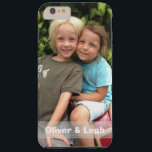 Photo iPhone 6 Plus case<br><div class="desc">Add your favorite photo to this iPhone 6 Plus case. Change the names or delete them and the strip completely by clicking the x. If you'd like the grey strip (with names) in a different color, just send me a message by clicking "ask this designer" below.</div>