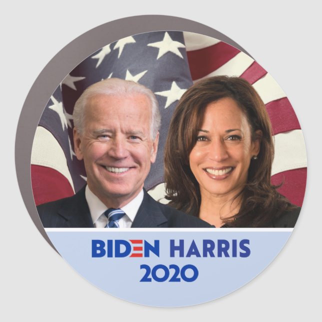PHOTO JOE BIDEN KAMALA HARRIS PRESIDENT 2020 ELECT CAR MAGNET (Front)