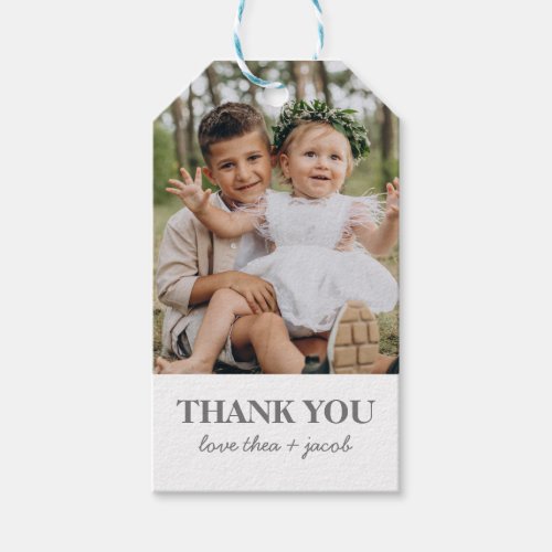 Photo Joint Thank You Gift Tags