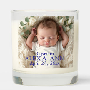 Photo Keepsake Baptism Candle Personalize
