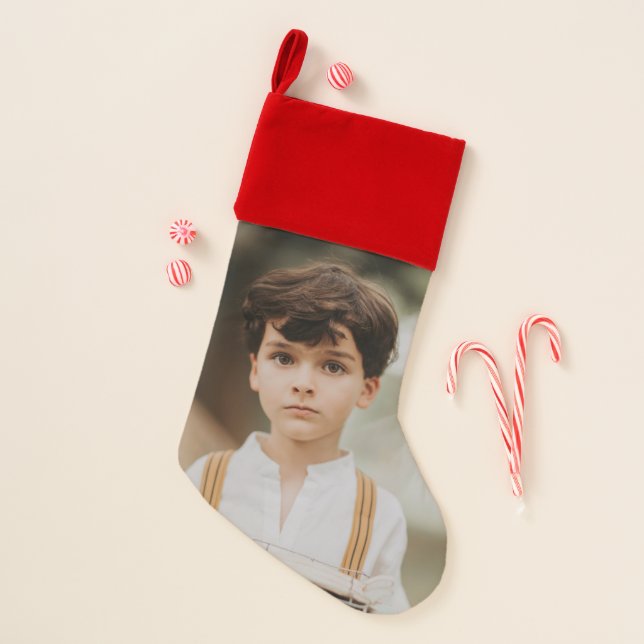 Photo Keepsake Christmas  Stocking (Front)