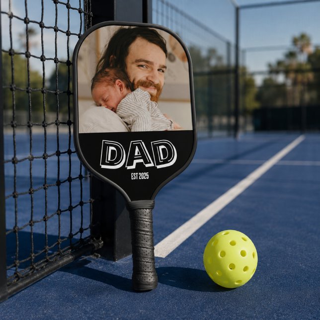 Photo Keepsake Dad Est Gift Father  Pickleball Paddle (Creator Uploaded)