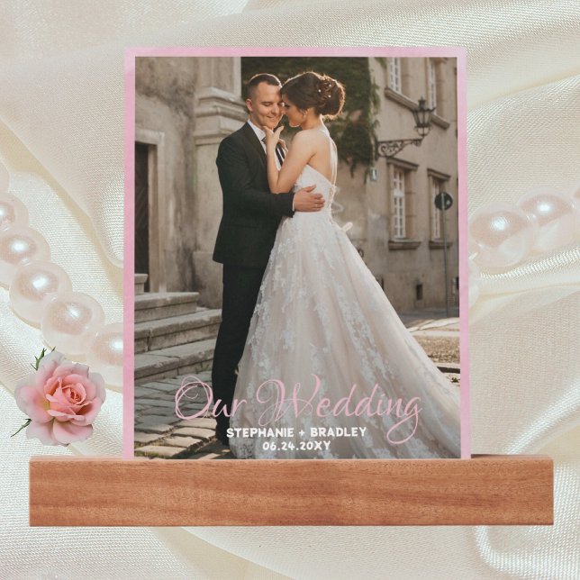 Photo Keepsake Elegant Simple Modern Wedding Picture Ledge (Creator Uploaded)
