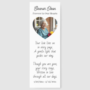 Photo Keepsake with Sentimental Memorial Poem  Bookmarks