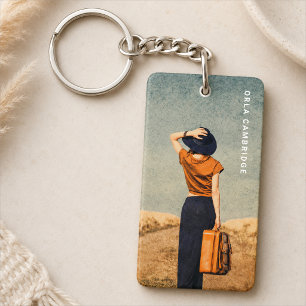 Photo Keychain Custom Portrait Keepsake Gift
