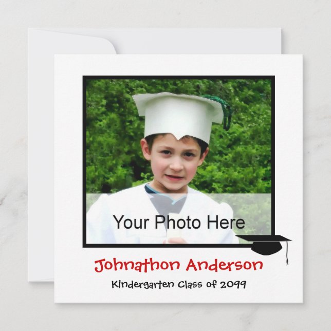 Photo Kindergarten Graduation Announcement (Front)