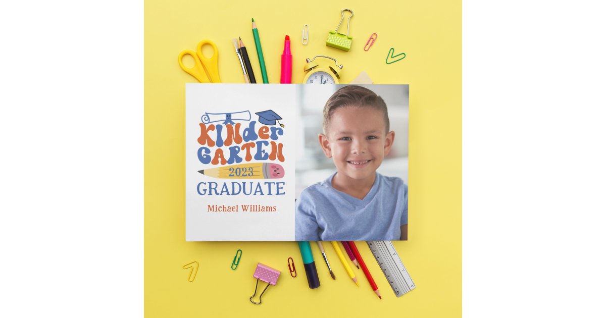 Photo Kindergarten Graduation Announcement | Zazzle