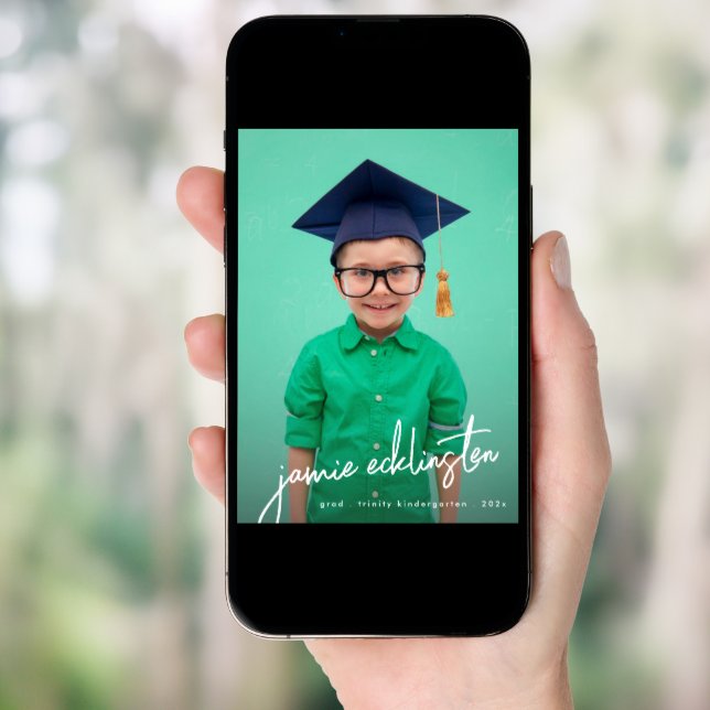 Photo Kindergarten Graduation Arch Announcement (Front Digital)