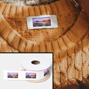 Photo Labels Clothing Tags Handmade Items Sew On Satin Ribbon