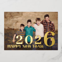 PHOTO Large Premium GOLD HAPPY NEW YEAR 2026