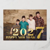 PHOTO Large Premium GOLD HAPPY NEW YEAR 2027