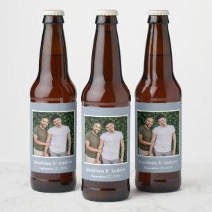 Photo LGBTQ Wedding Beer Bottle Label