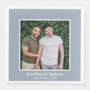 Photo LGBTQ Wedding Paper Dinner Napkins