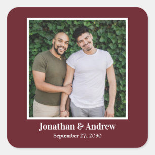 Photo LGBTQ Wedding Sticker