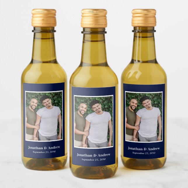 Photo LGBTQ Wedding Wine Label (Bottles)