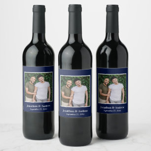Photo LGBTQ Wedding Wine Label