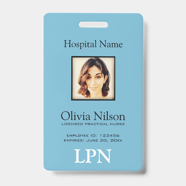 Photo Licensed Practical Nurse Badge (Front)
