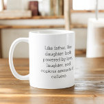 Photo Like Father Like Daughter or Son Coffee Mug<br><div class="desc">Celebrate the special bond between father and child with our heartwarming "Like Father Like Daughter or Son" Coffee Mug. This personalized mug captures the essence of the unique connection shared between a dad and his child, making it the perfect gift for Father's Day, birthdays, or any occasion. Crafted with care,...</div>