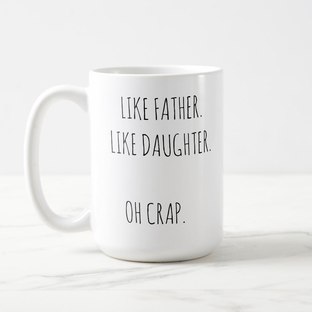 Discover Custom Photo Like Father Like Daughter Son Coffee Mug