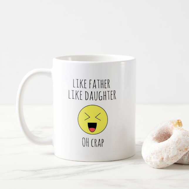 Photo Like Father Like daughter /son Coffee Mug (With Donut)