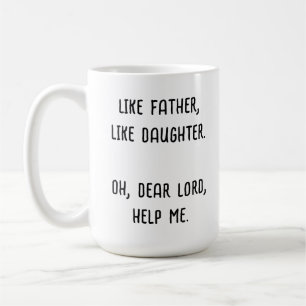 Photo Like Father Like Daughter Son Personalized Coffee Mug