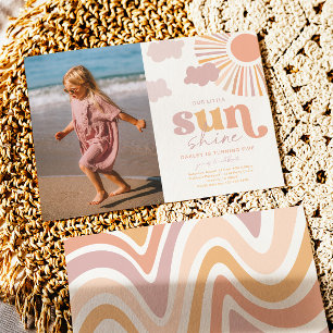 Photo Little Sunshine Birthday Invitation