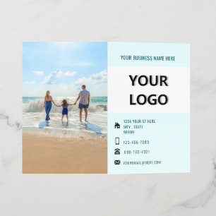 Photo, Logo and QR Code Business Brochures Example