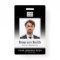 Photo logo black gradient modern employee id