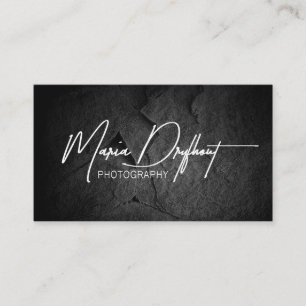 Photo Logo black stone Business Card