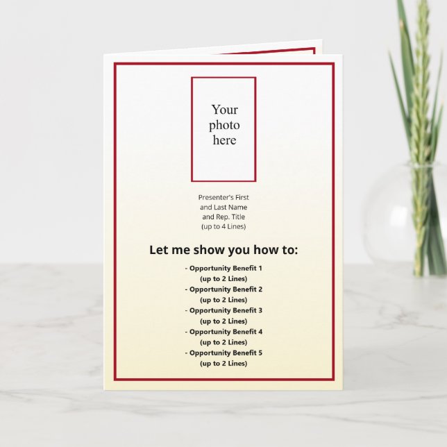 Photo/Logo Burgu./Gold Tint Gradi. Hybrid BOM Invitation (Front)