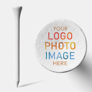 Photo Logo Image Simple Golf Tees