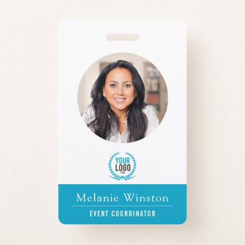 Photo  Logo Professional Office  Deep Teal Badge