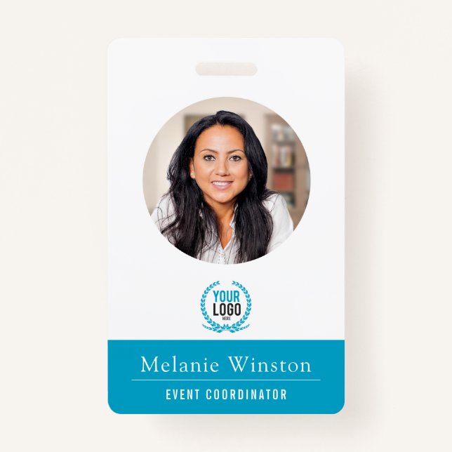 Photo | Logo Professional Office | Deep Teal Badge (Front)