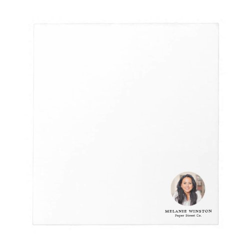 Photo  Logo Professional Office Personalized Notepad