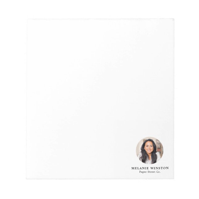Photo | Logo Professional Office Personalized Notepad (Front)