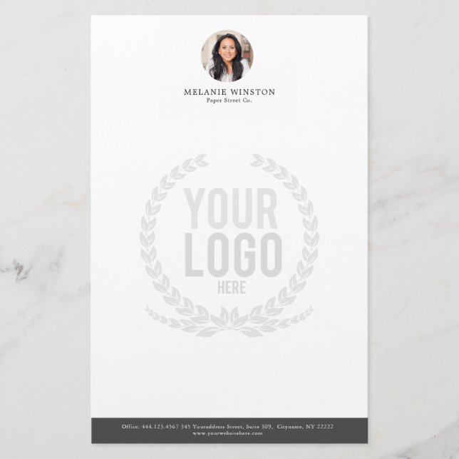 Photo | Logo Professional Office Personalized Stationery (Front)