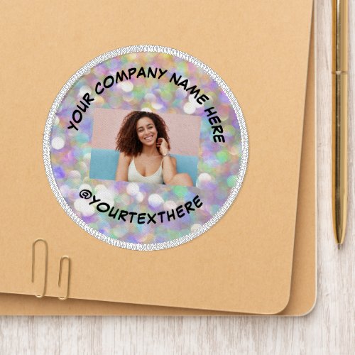 Photo Logo Small Business Office Holographic Patch