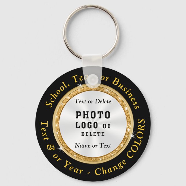PHOTO, LOGO, TEXT, Cheap Custom Keychains BULK (Front)
