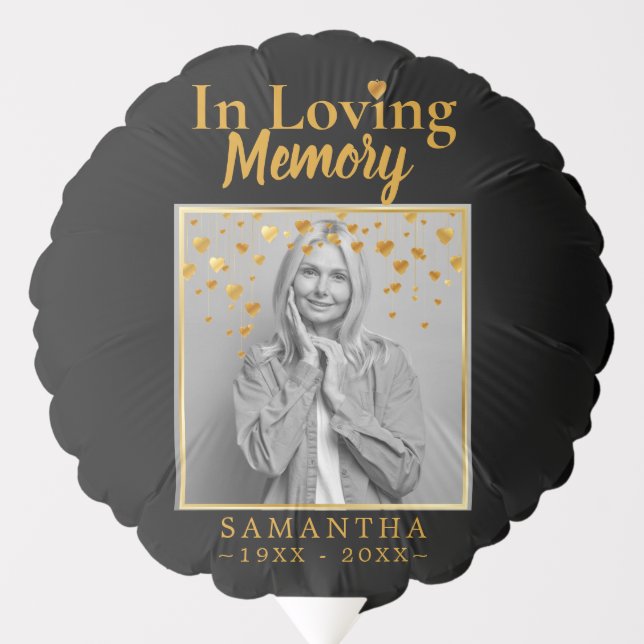 Photo Loss of Mother Celebration of life Balloon (Front)