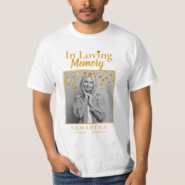 Photo Loss of Mother Celebration of life T-Shirt (Front)