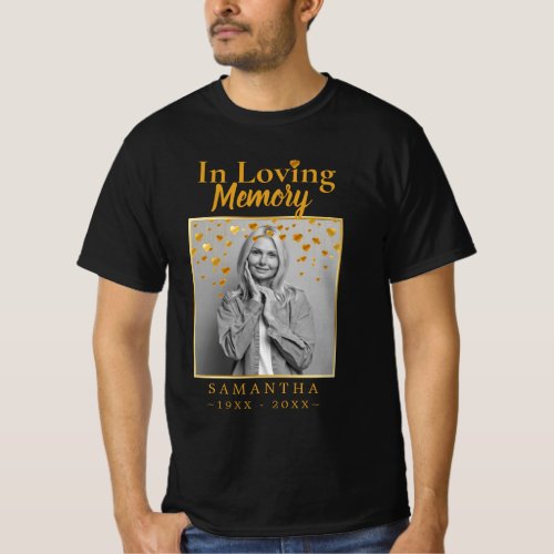 Photo Loss of Mother Celebration of life T_Shirt
